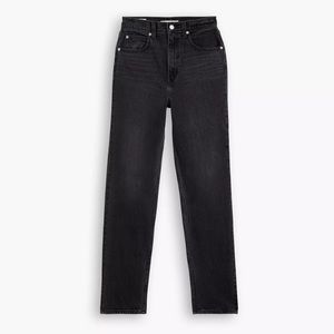 NEW Levi’s 70s High Rise Slim Straight Jean in black